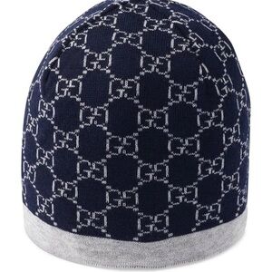 Gucci Blue and Gray Beanie